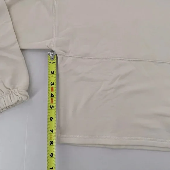 Champion Hoodie Sweatshirt Cropped Sz S Soft Touch Gym Minimalist White Casual‌ - Picture 7 of 11